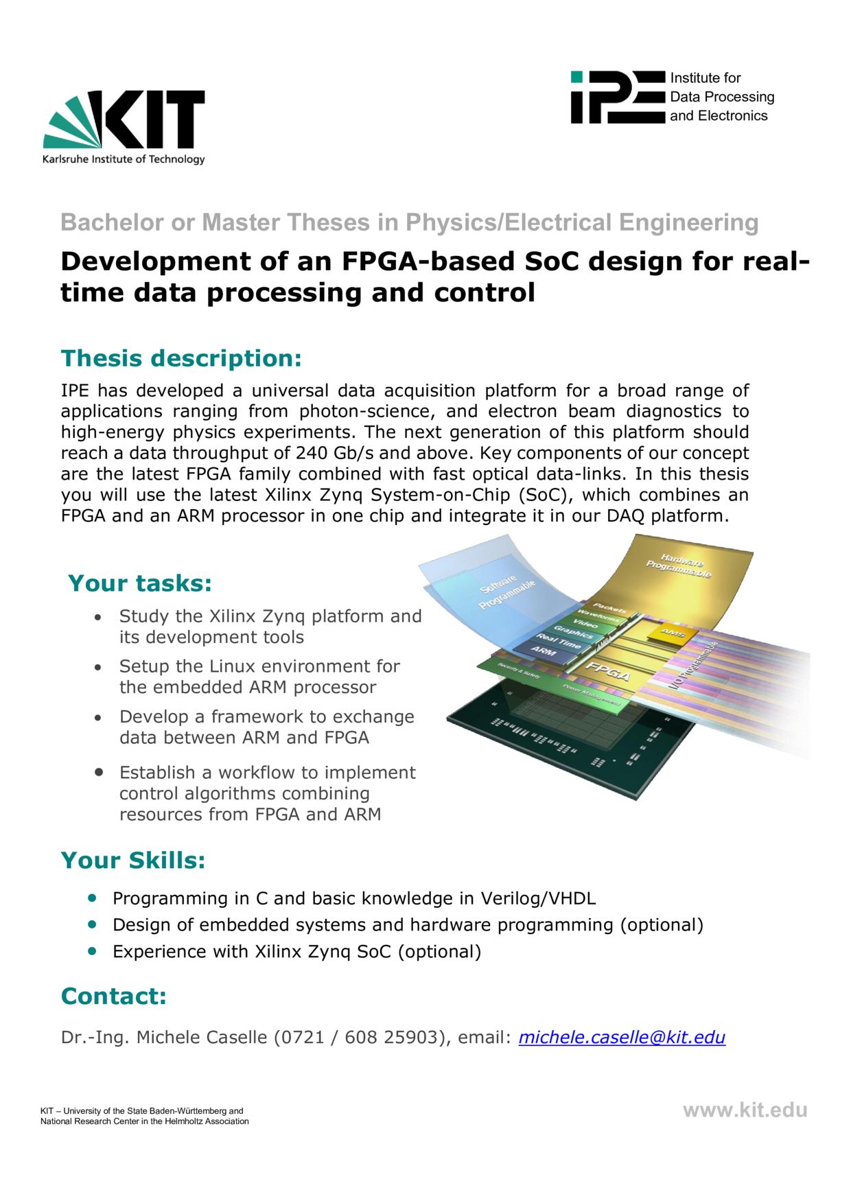 IPE Theses Development of an FPGA based SoC design for real